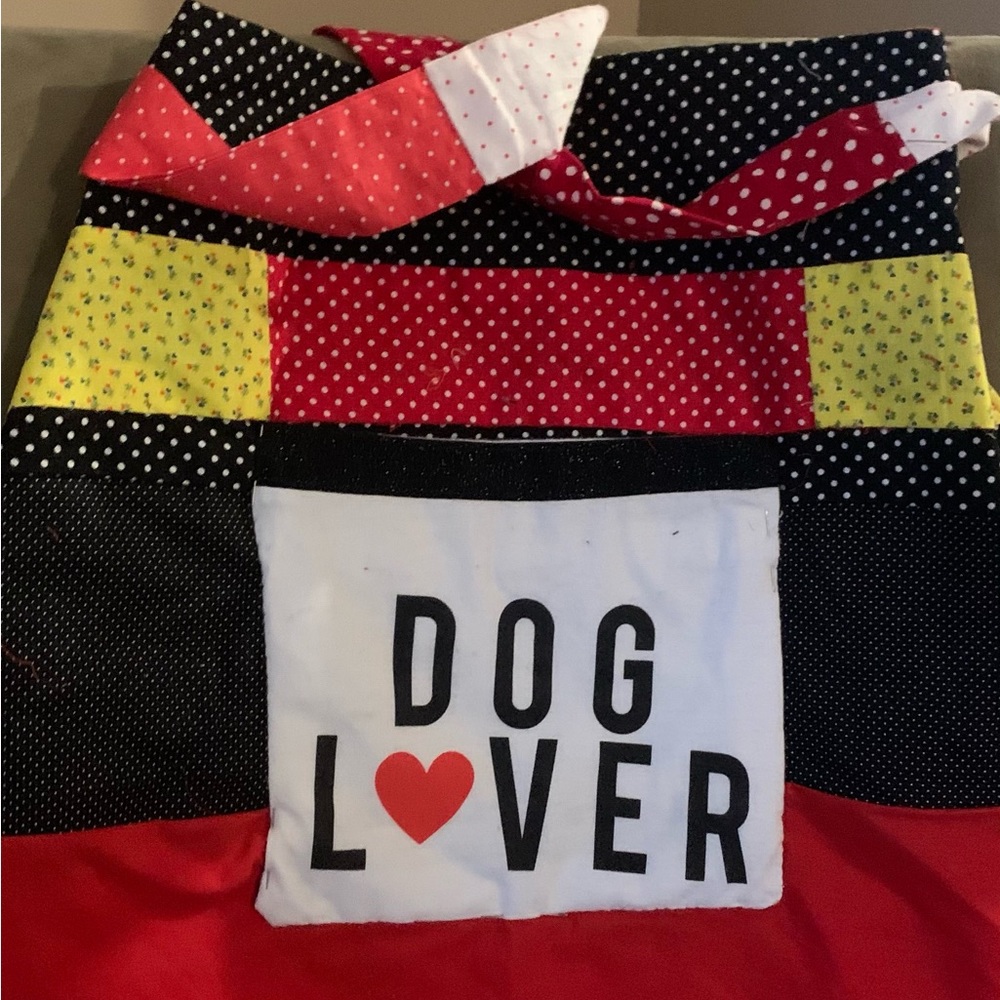 Handmade apron dog lover theme